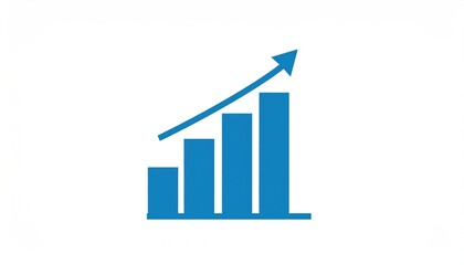Graphical Bar Chart Showing an Upward Trend in Business Performance Data