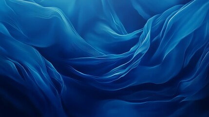 Obraz premium Deep blue fabric drape texture