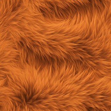 Vibrant bright orange animal fur texture, perfect for digital art projects. High-resolution, detailed, and realistic, ideal for wildlife illustrations, fantasy art, and creative designs. Bold and stri