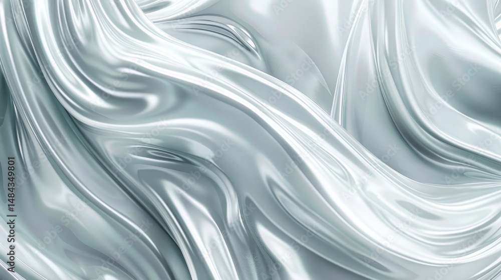 Poster abstract vivid color liquid wave flow express energetic surface. seamless texture chrome vividness c