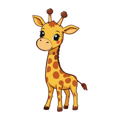 Giraffe Illustration – Stylized Safari Animal Art