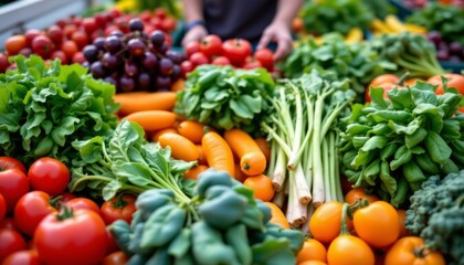 showcasing the vibrant colors of freshly picked produce, highlighting the connection between the farm and the table.