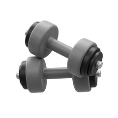 dumbbell isolated on white