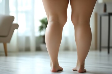 Bare legs of a person