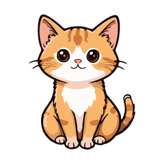 Cat Illustration – Cute Pet Animal Drawing