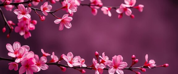 Elegant cherry blossom design template for spa, salon, hotel, restaurant, club cards, nature, salon