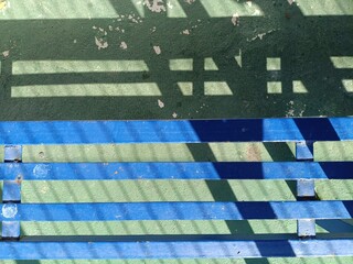 blue and white striped background