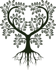 Elegant creative tree design of color