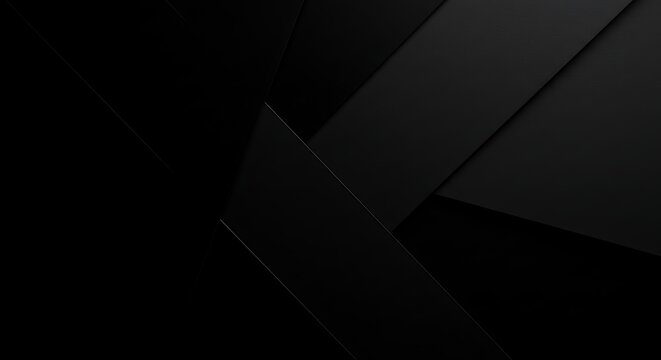 Abstract Black Shape Art