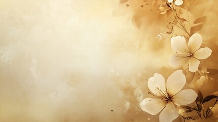 Soft sepia floral backdrop