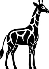 giraffe silhouette vector illustration of Giraffe