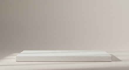 White Platform Neutral Background