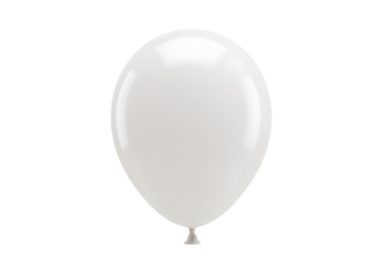 white balloon isolated on white background	