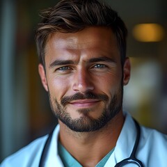 Fototapeta premium Portrait of a confident doctor