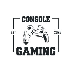 Fototapeta premium game console logo concept design game tool pro player silhouette symbol modern game stick gamepad illustration brand product or team template