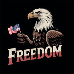 4th July American Freedom T-shirt design