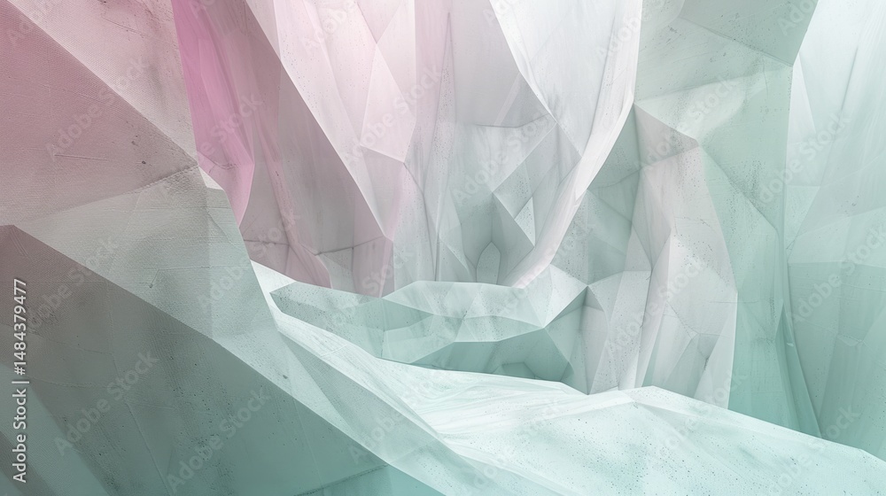 Poster abstract pastel shapes and smooth curves in light colors. abstract image of wavy texture with white,