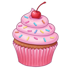 cupcake with cherry