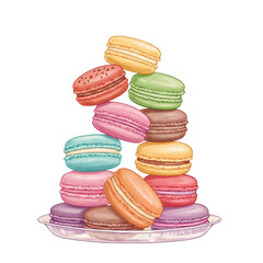 colorful macaroons 