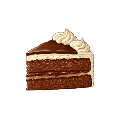 piece of chocolate cake