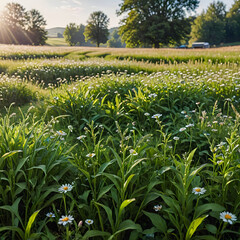 corn field in the summer