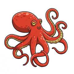 octopus cartoon illustration