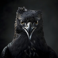 Fototapeta premium Harpy Eagle Intensity: Powerful Gaze of a Majestic Neotropical Raptor