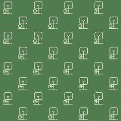 Square Trees Vector Seamless Pattern