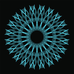 Geometric Abstract Floral Pattern Design