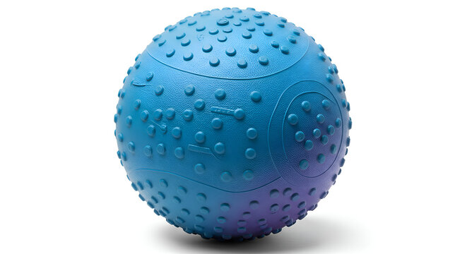 Slamball (soft medicine ball) with textured surface, on white background