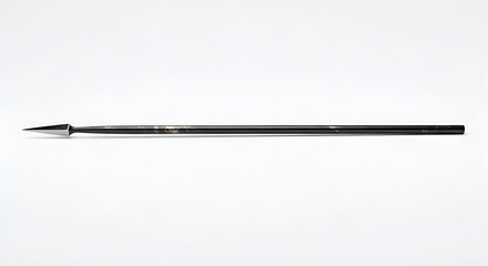 Javelin throwing spear in sleek design, positioned horizontally on white