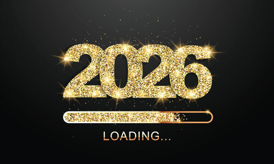 2026 Happy New Year Background Design. Greeting Card, Banner, Poster. Vector Illustration.