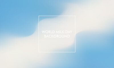 World Milk Day gradient background good for poster, social media, background, wallpaper, banner