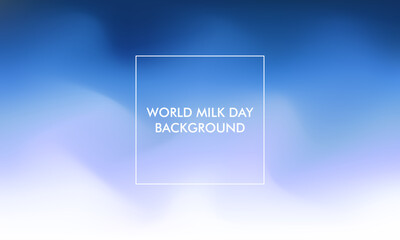 World Milk Day gradient background good for poster, social media, background, wallpaper, banner