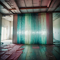 empty room with wooden floor