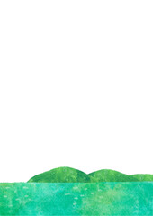 シンプル　手描き　海　イラスト　素材　風景