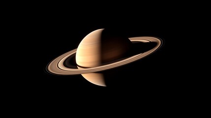 Saturn planet rings illustration