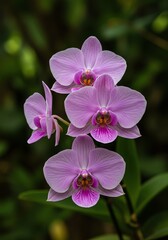 Elegant Pink Phalaenopsis Orchids: A Serene Botanical Study