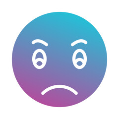 Sad emoji icon
