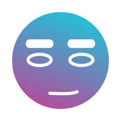 Obraz premium eyebrows emoji icon 