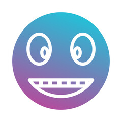 Obraz premium embarrassed emoji icon