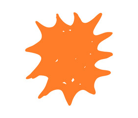 simple boom comic orange color