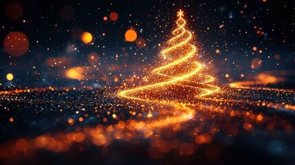 Fototapeta premium Sparkling Christmas Tree (2)