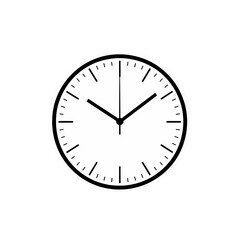 Simple round clock showing the time