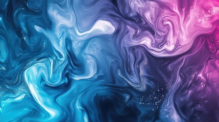 Fototapeta premium Abstract Swirling Colors: A Fluid Acrylic Painting