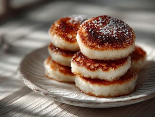 A stack of pancakes sitting on top of a white plate