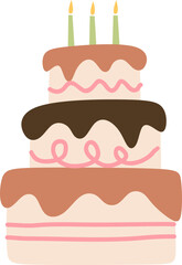 Birthday Cake Illustration