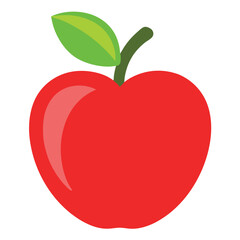 Apple vector icon on white background 