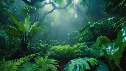 coral reef in the jungle