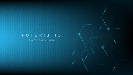 Blue Futuristic Circuit Abstract technology background Hi-tech system concept vector illustration